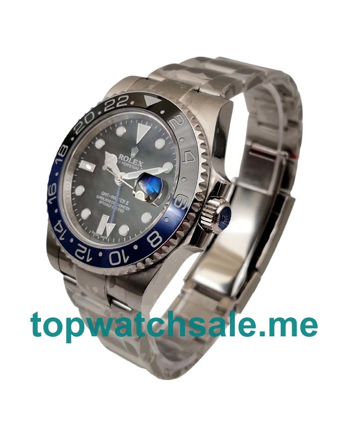 40MM Swiss Men Rolex GMT-Master II 116710BLNR Batman V7 Black Dials Replica Watches UK