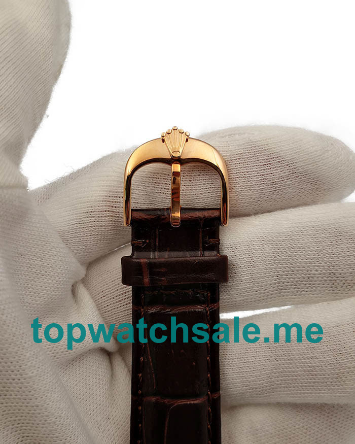 39MM Swiss Men Rolex Cellini Date 50515 VF White Dials Replica Watches UK