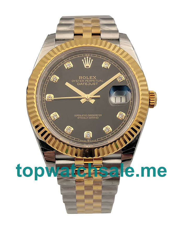 41MM Swiss Men Rolex Datejust II 116333 EW Black Dials Replica Watches UK