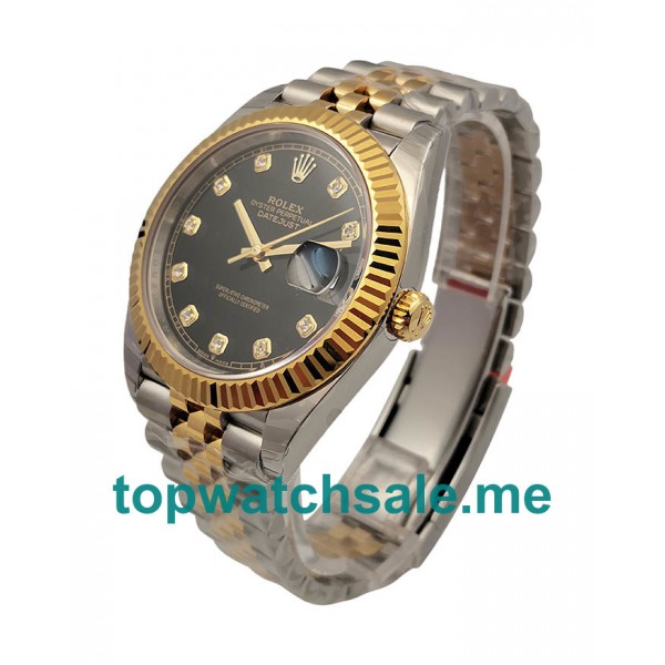 41MM Swiss Men Rolex Datejust II 116333 EW Black Dials Replica Watches UK