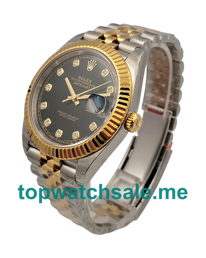 41MM Swiss Men Rolex Datejust II 116333 EW Black Dials Replica Watches UK