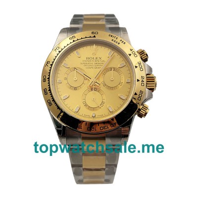 40MM Swiss Men Rolex Cosmograph Daytona 116503 3A Champagne Dials Replica Watches UK