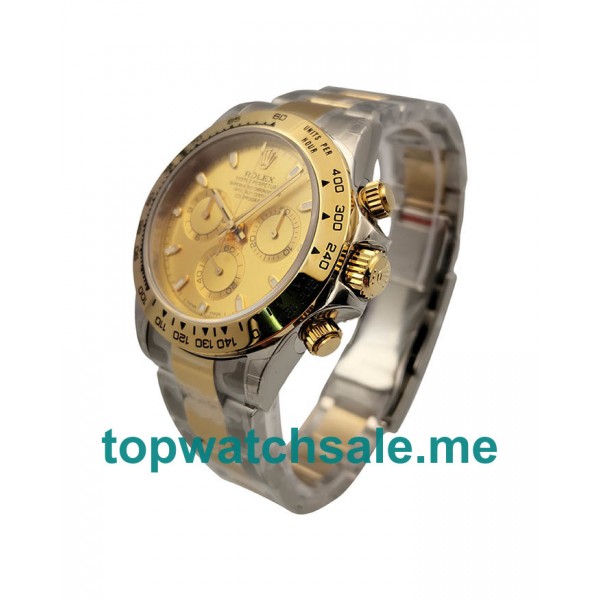 40MM Swiss Men Rolex Cosmograph Daytona 116503 3A Champagne Dials Replica Watches UK