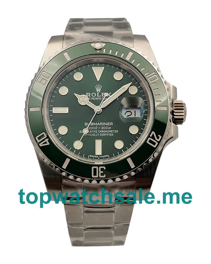 40MM Swiss Men Rolex Submariner Date 116610LV 2018 N V8S Green Dials Replica Watches UK