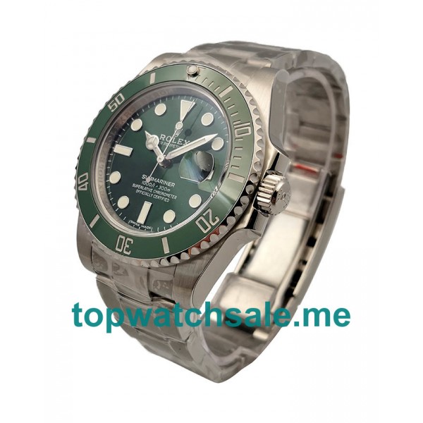 40MM Swiss Men Rolex Submariner Date 116610LV 2018 N V8S Green Dials Replica Watches UK