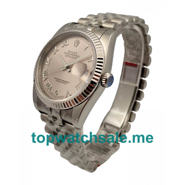 36MM Swiss Men Rolex Datejust 116234 Rhodium Dials Replica Watches UK