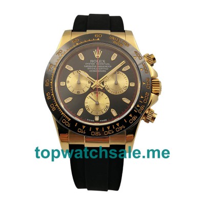 40MM Swiss Men Rolex Cosmograph Daytona 116518LN JH Black Dials Replica Watches UK