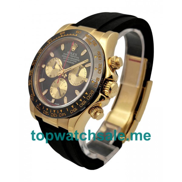 40MM Swiss Men Rolex Cosmograph Daytona 116518LN JH Black Dials Replica Watches UK