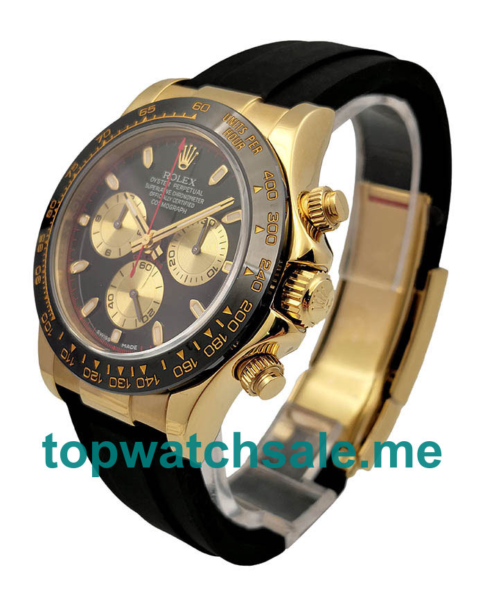 40MM Swiss Men Rolex Cosmograph Daytona 116518LN JH Black Dials Replica Watches UK