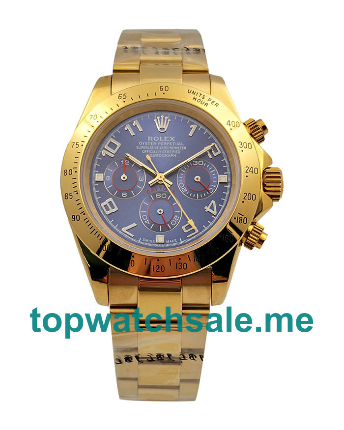 40MM Men Rolex Daytona 116528 Blue Dials Replica Watches UK