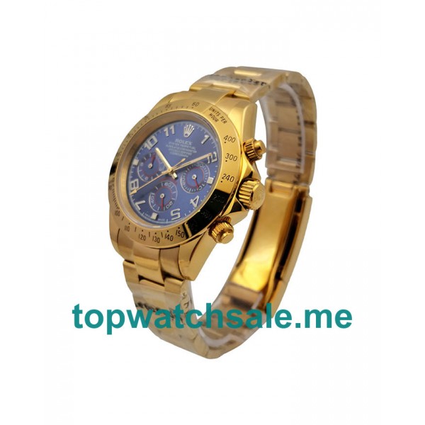 40MM Men Rolex Daytona 116528 Blue Dials Replica Watches UK