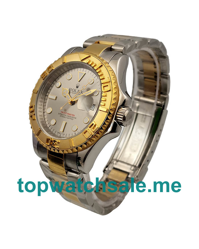 40MM Men Rolex Yacht-Master 16623 Silver Grey Dials Replica Watches UK