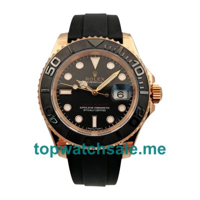 40MM Swiss Men Rolex Yacht-Master 40 116655 AR Black Dials Replica Watches UK