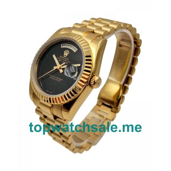 36MM Men Rolex Day-Date 18038 Black Dials Replica Watches UK