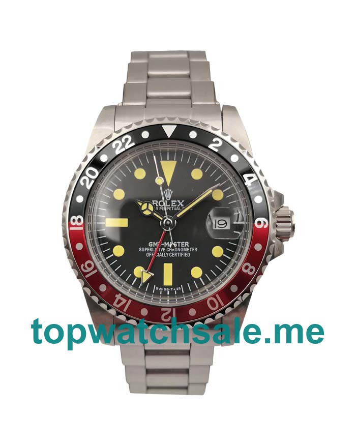 40MM Men Rolex GMT-Master 16710 Black Dials Replica Watches UK