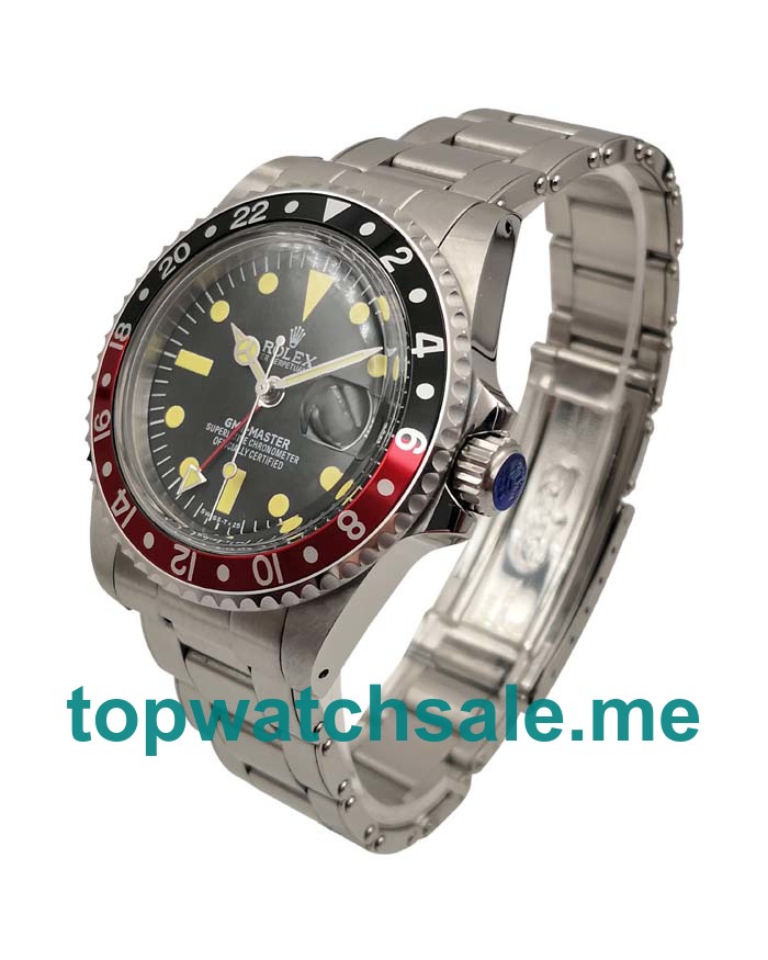 40MM Men Rolex GMT-Master 16710 Black Dials Replica Watches UK