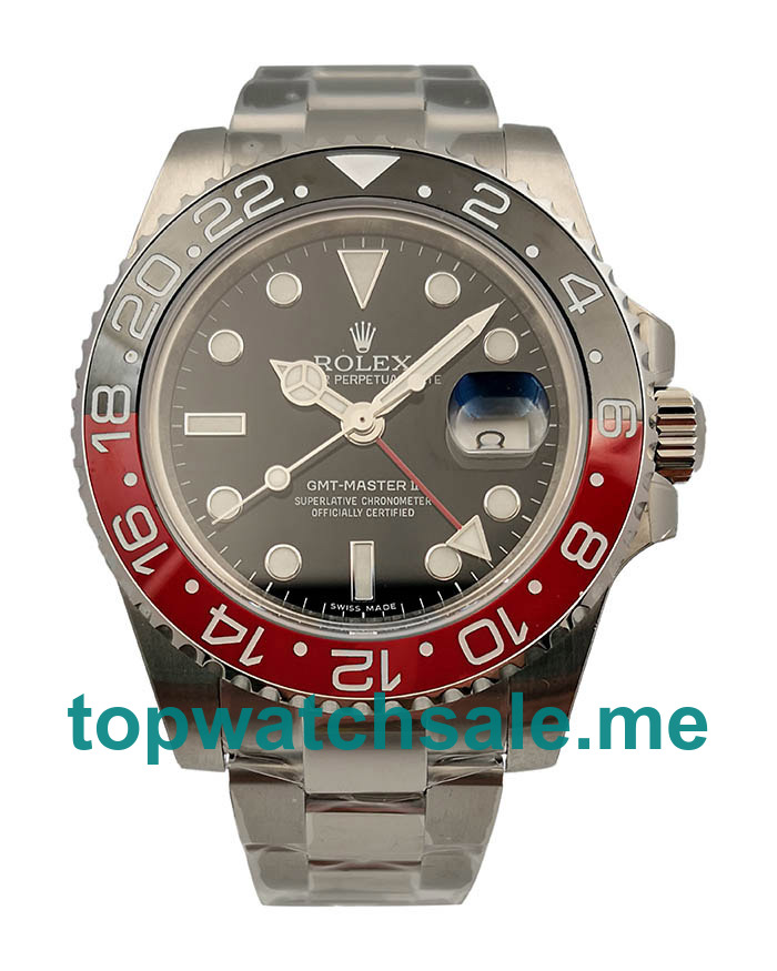 40MM Swiss Men Rolex GMT-Master II 116710BLNR UR Black Dials Replica Watches UK