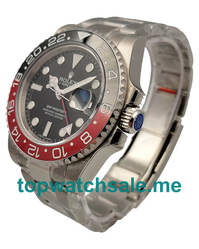 40MM Swiss Men Rolex GMT-Master II 116710BLNR UR Black Dials Replica Watches UK