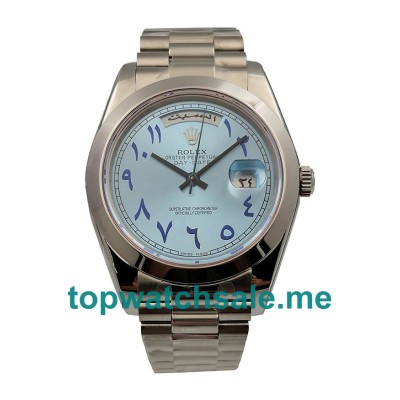 40MM Swiss Men Rolex Day-Date 228206 Ice Blue Dials Replica Watches UK