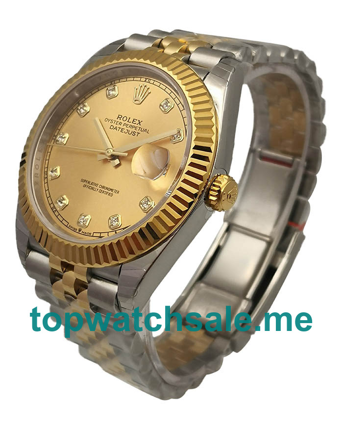 41MM Swiss Men Rolex Datejust II 116333 EW Champagne Dials Replica Watches UK