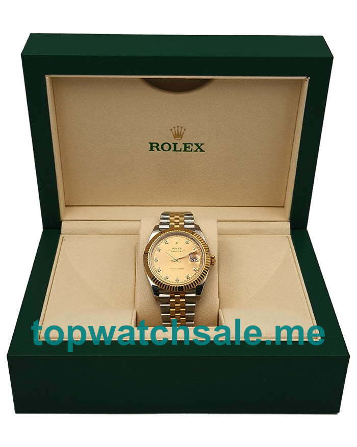 41MM Swiss Men Rolex Datejust II 116333 EW Champagne Dials Replica Watches UK