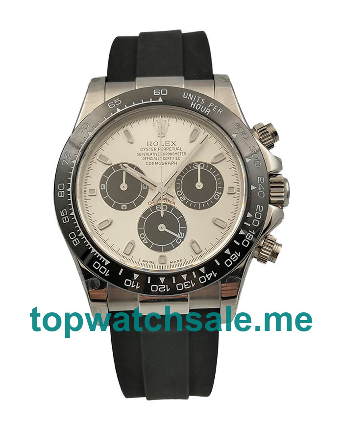 40MM Swiss Men Rolex Cosmograph Daytona 116519LN JH Silver Dials Replica Watches UK