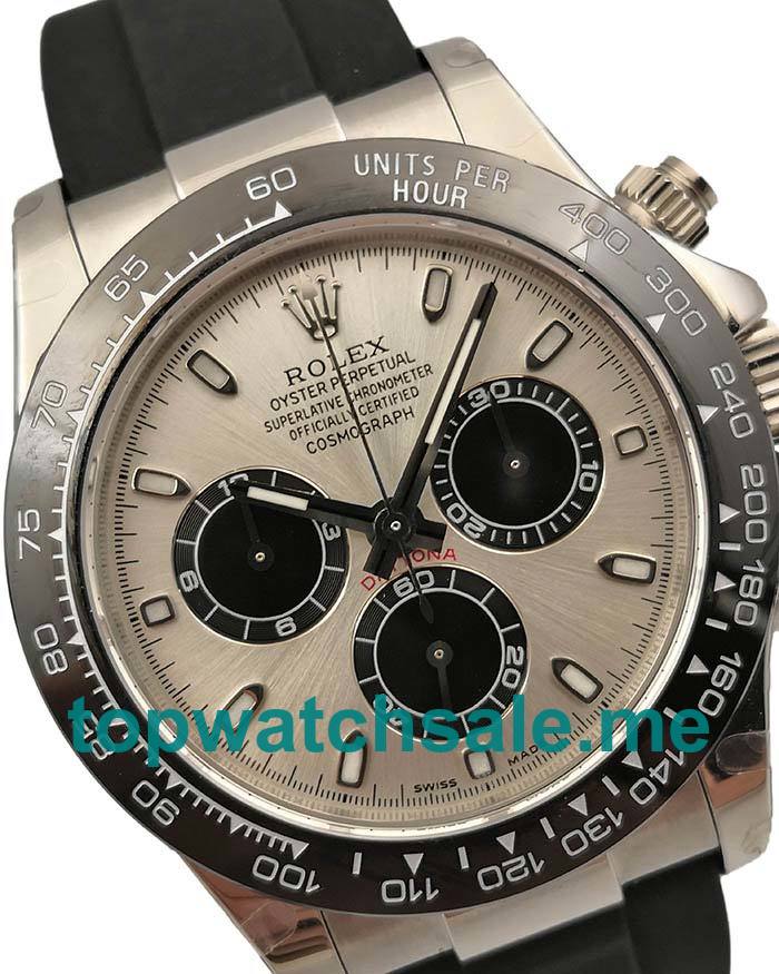 40MM Swiss Men Rolex Cosmograph Daytona 116519LN JH Silver Dials Replica Watches UK