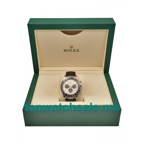 40MM Swiss Men Rolex Cosmograph Daytona 116519LN JH Silver Dials Replica Watches UK