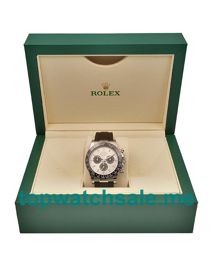 40MM Swiss Men Rolex Cosmograph Daytona 116519LN JH Silver Dials Replica Watches UK