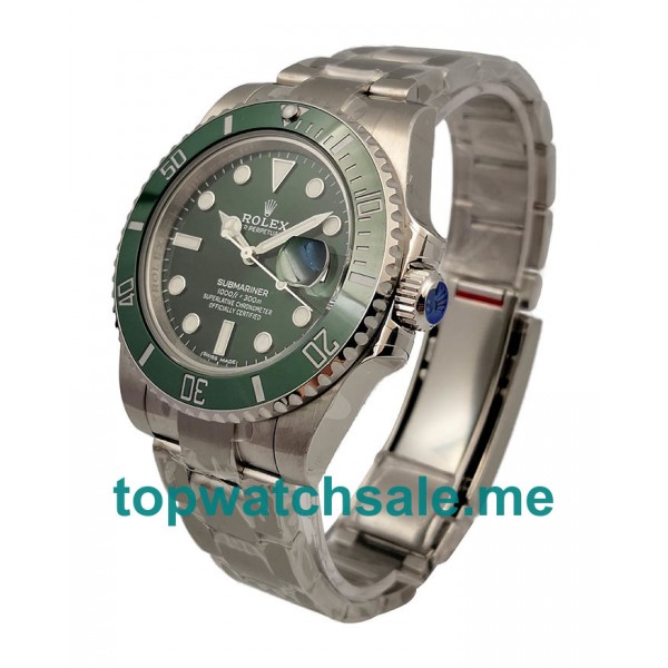 40MM Swiss Men Rolex Submariner Date 116610LV 2018 N V9S Green Dials Replica Watches UK