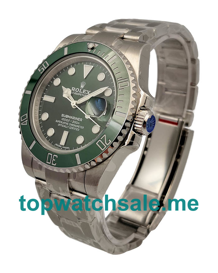 40MM Swiss Men Rolex Submariner Date 116610LV 2018 N V9S Green Dials Replica Watches UK