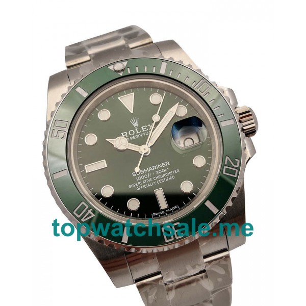 40MM Swiss Men Rolex Submariner Date 116610LV 2018 N V9S Green Dials Replica Watches UK