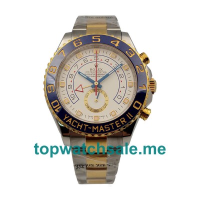 44MM Swiss Men Rolex Yacht-Master II 116681 V5 White Dials Replica Watches UK