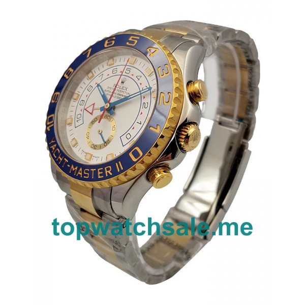 44MM Swiss Men Rolex Yacht-Master II 116681 V5 White Dials Replica Watches UK