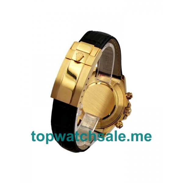 40MM Swiss Men Rolex Daytona 116508 Black Dials Replica Watches UK