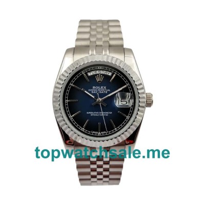 36MM Men Rolex Day-Date 118239 Blue Dials Replica Watches UK