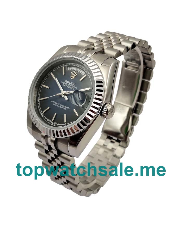 36MM Men Rolex Day-Date 118239 Blue Dials Replica Watches UK