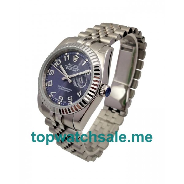 36MM Men Rolex Datejust 116234 Blue Dials Replica Watches UK