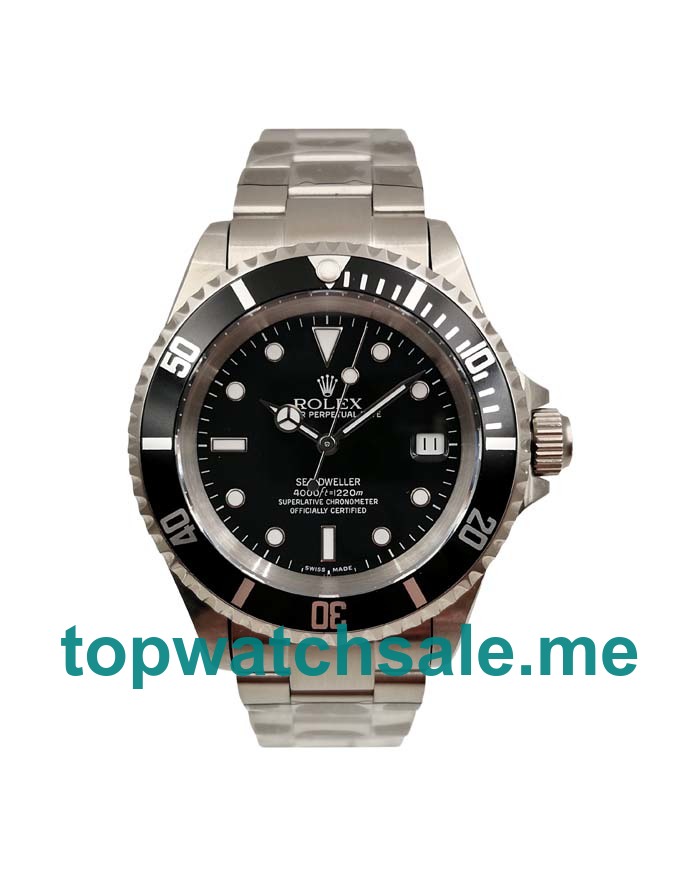 40MM Swiss Men Rolex Sea-Dweller 116600 Black Dials Replica Watches UK