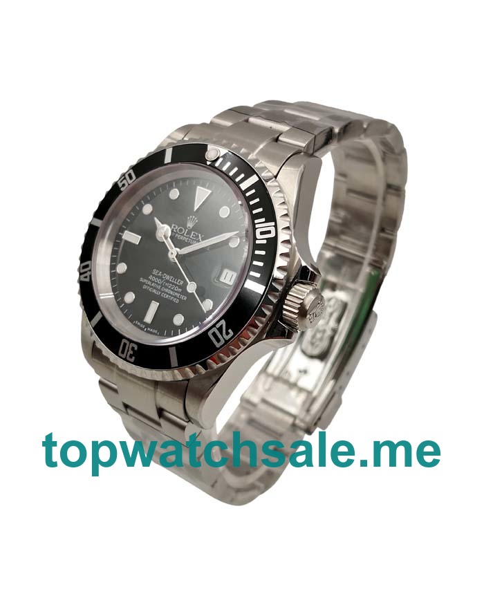 40MM Swiss Men Rolex Sea-Dweller 116600 Black Dials Replica Watches UK