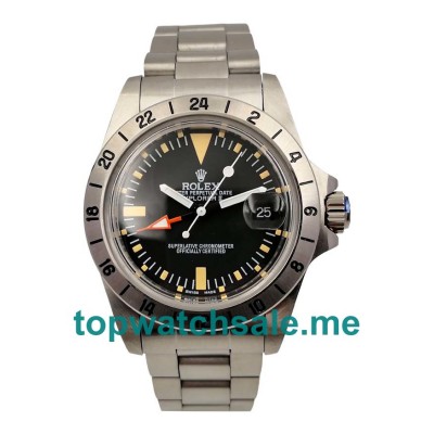 39MM Men Rolex Explorer II 1655 Black Dials Replica Watches UK