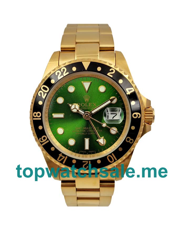 40MM Men Rolex GMT-Master II 16718 Green Dials Replica Watches UK