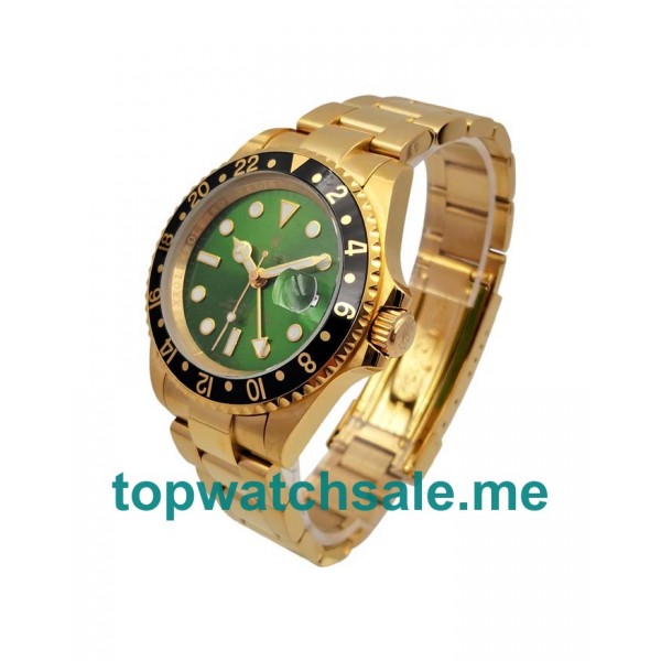 40MM Men Rolex GMT-Master II 16718 Green Dials Replica Watches UK