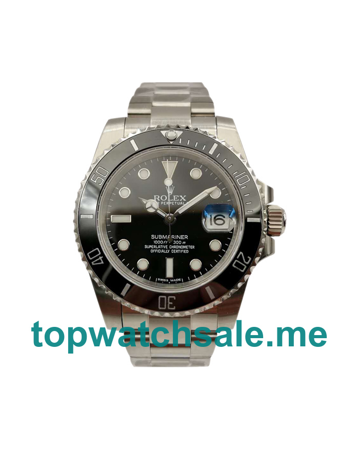 40MM Swiss Men Rolex Submariner 116610LN Black Dials Replica Watches UK