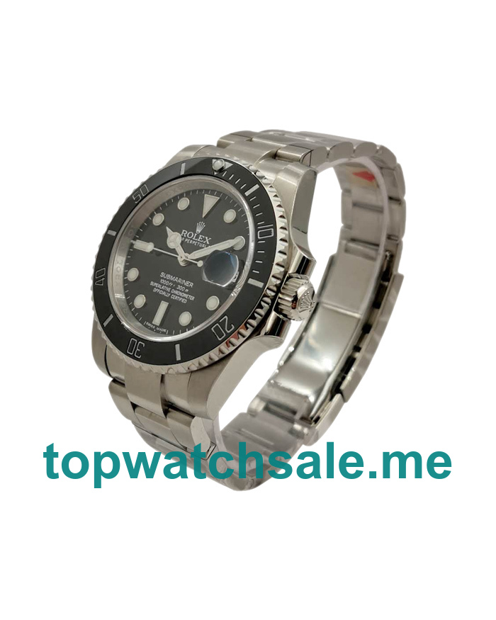 40MM Swiss Men Rolex Submariner 116610LN Black Dials Replica Watches UK