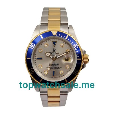 40MM Men Rolex Submariner 16613 Gray Dials Replica Watches UK