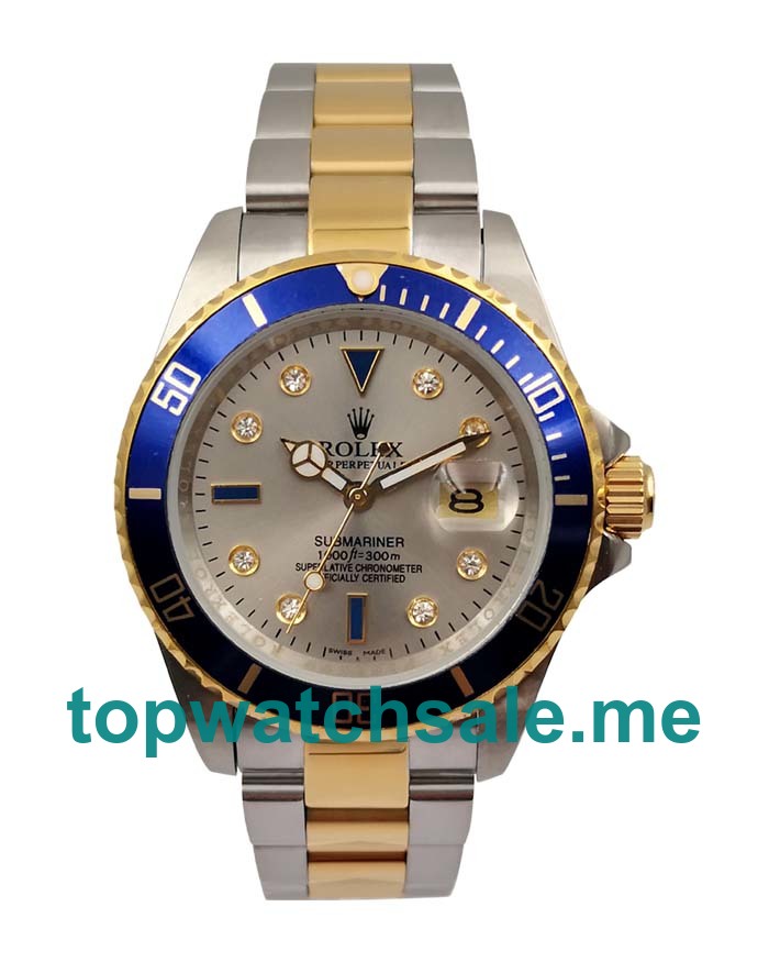 40MM Men Rolex Submariner 16613 Gray Dials Replica Watches UK