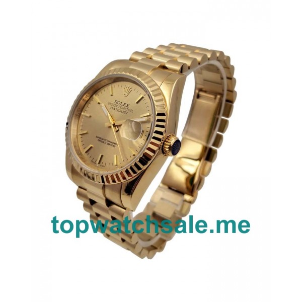 36MM Men Rolex Datejust 278278 Champagne Dials Replica Watches UK