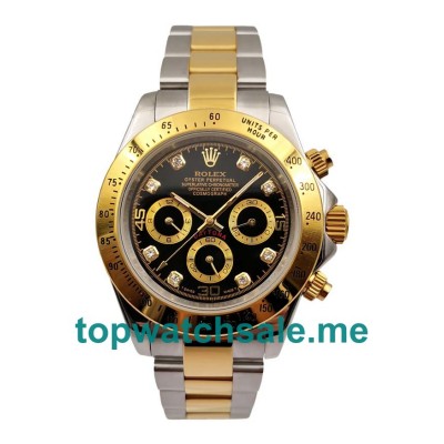 40MM Men Rolex Daytona 116523 Black Dials Replica Watches UK