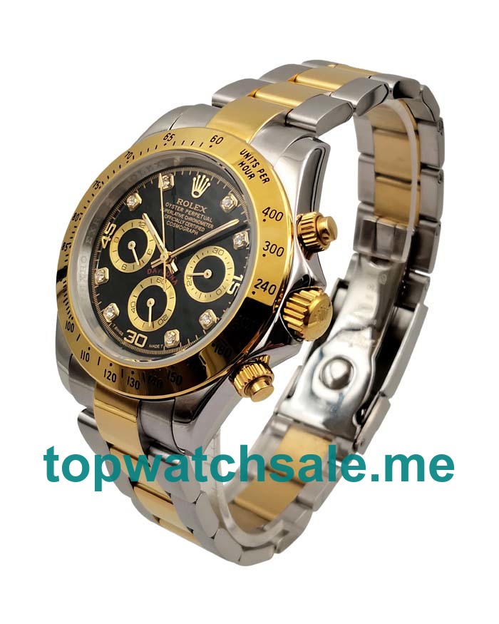 40MM Men Rolex Daytona 116523 Black Dials Replica Watches UK